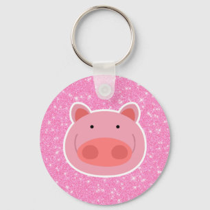 Pig-Glitzer Schlüsselanhänger