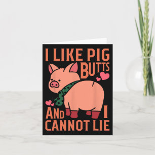 Pig Grillen Hinterns Idea Karte