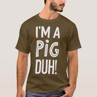 PIG Halloween Costume Lazy Easy Shirts, ich bin ei T-Shirt