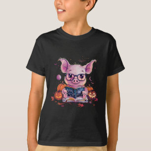 Pig Halloween Costume Pumpkin Hexenkraft Buch lese T-Shirt