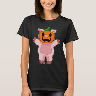 Pig Halloween Pumpkin T-Shirt