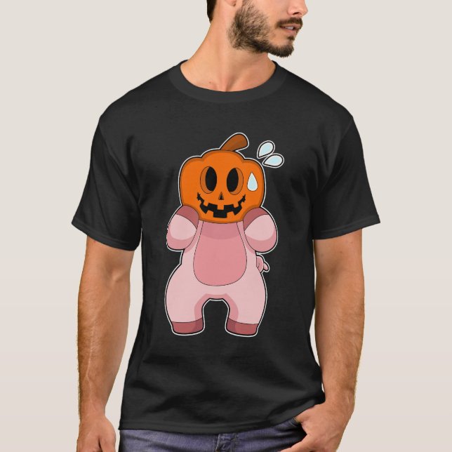 Pig Halloween T-Shirt (Vorderseite)