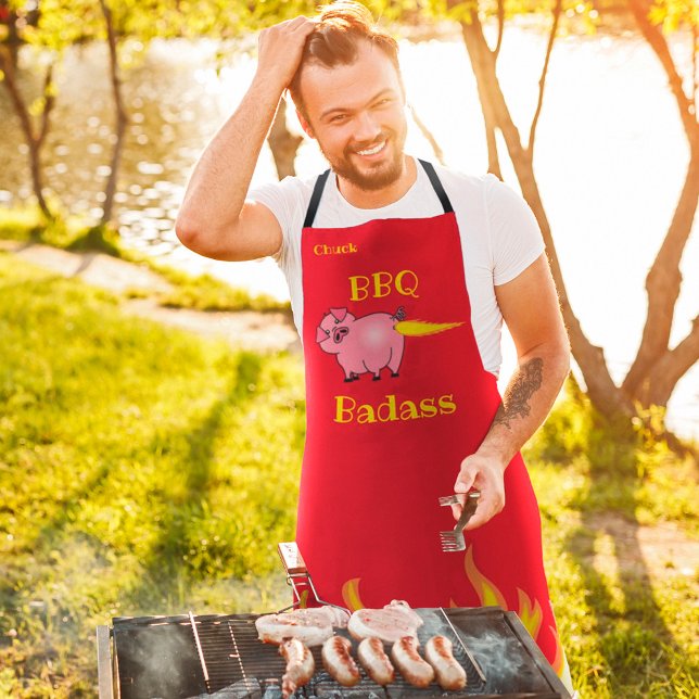 Pig-Hintern-GRILLEN Badass Schürze (Von Creator hochgeladen)