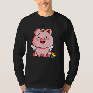 Pig Horn Einhorn Schweinekostüm Extravagantes Klei T-Shirt