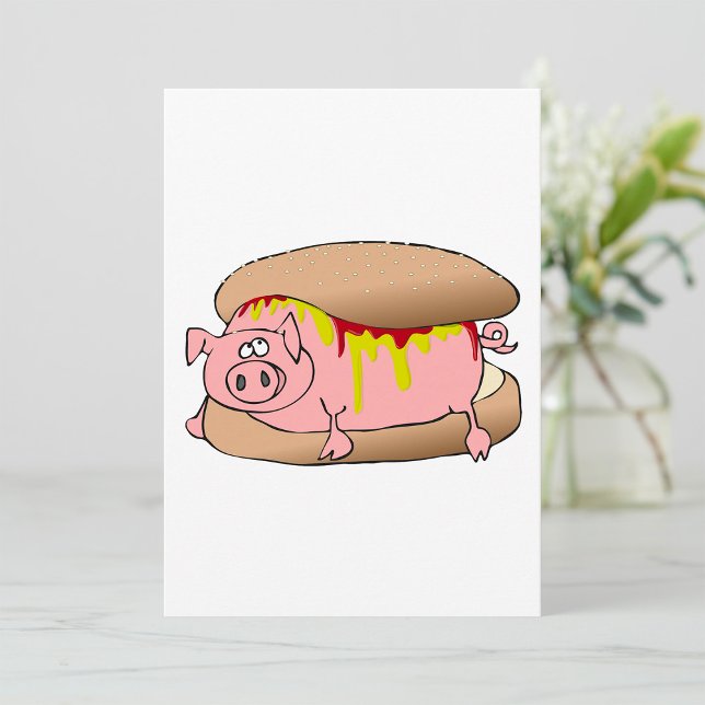 Pig Hot Dog Einladung (Von Creator hochgeladen)