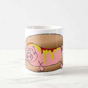Pig Hot Dog Kaffeetasse