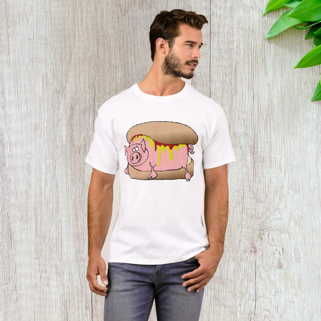 Pig Hot Dog T-Shirt (Von Creator hochgeladen)