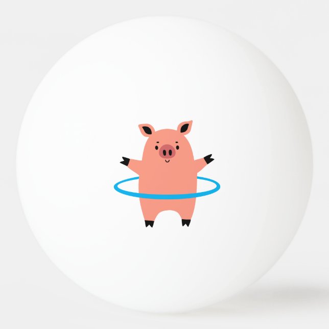 Pig Hula Hoop Tischtennisball (Vorderseite)