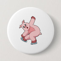 Pig Ice Skaten Ice Skate