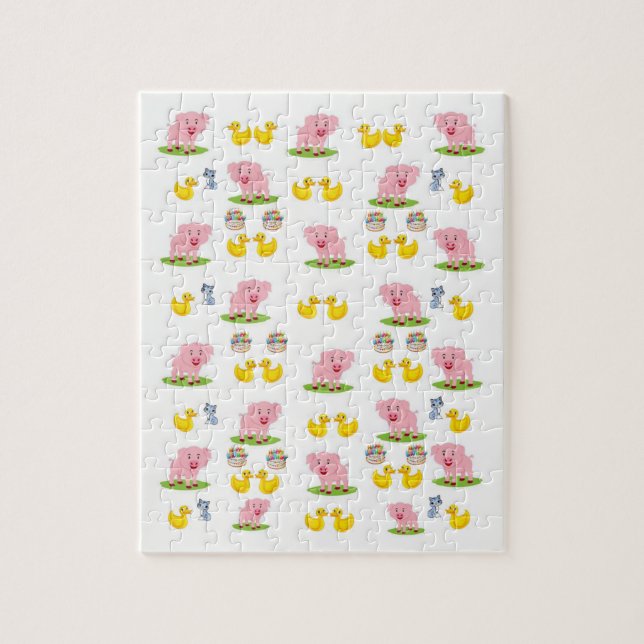 Pig Jigsaw Puzzle (Vertikal)