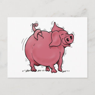 Pig Knot Postkarte