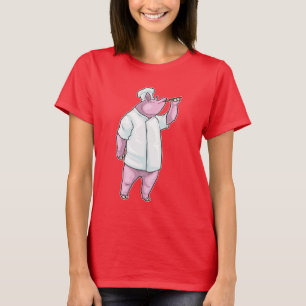 Pig Koch Kochlöffel Koch T-Shirt