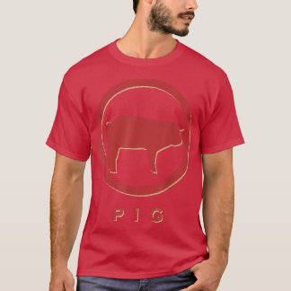 Pig Lover Vintag Retro Style Animal T-Shirt