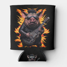 Pig Metal Gitarre ich Ham Rock und Roll Musiker he Dosenkühler