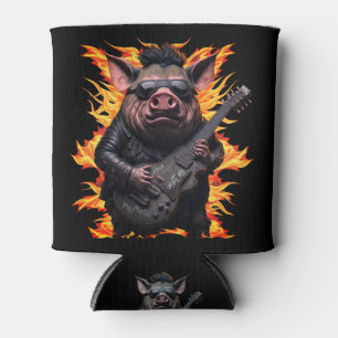 Pig Metal Gitarre ich Ham Rock und Roll Musiker he Dosenkühler