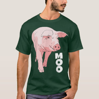 Pig Moo Funny Cow4590 T-Shirt