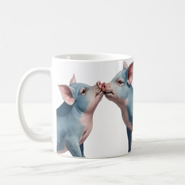pig mug kaffeetasse (Links)