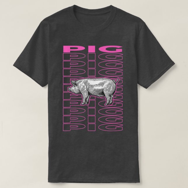Pig Pastel Ästhetik 4654 T-Shirt (Design vorne)