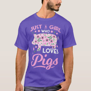 Pig Pork Piggy Piglet Boar Swine Hog Piglets Pink T-Shirt