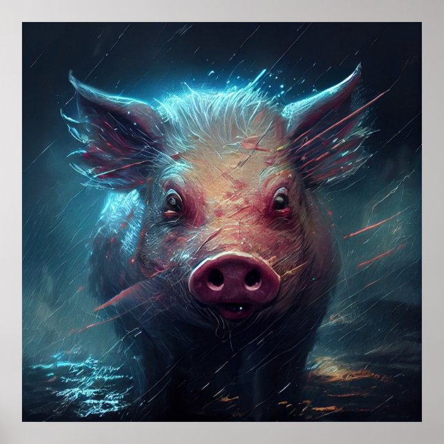 Pig-Poster Poster (Vorne)