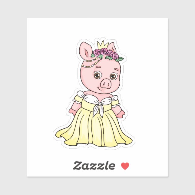 Pig Princess Aufkleber (Blatt)