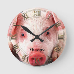 Pig  Professional Runde Wanduhr