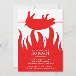 Pig Roast GRILLEN Einladung