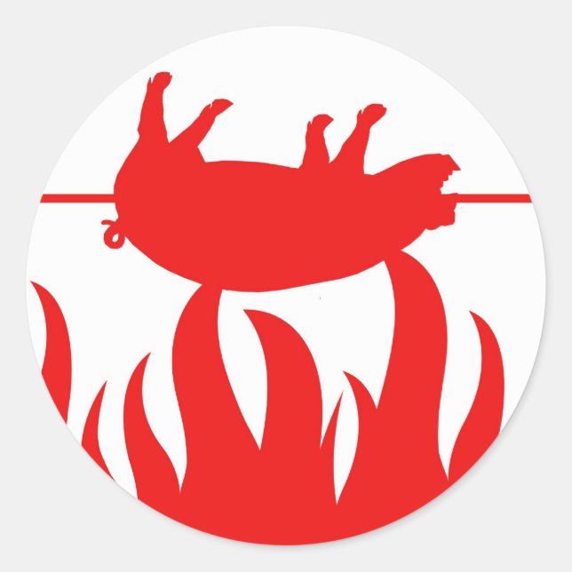 Pig Roast GRILLEN Sticker (Vorderseite)