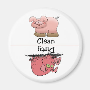 Pig Sauberes Geschirrspüler Magnet