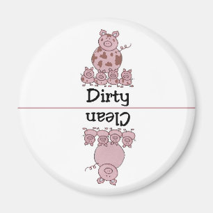 Pig Sauberes Geschirrspüler Magnet