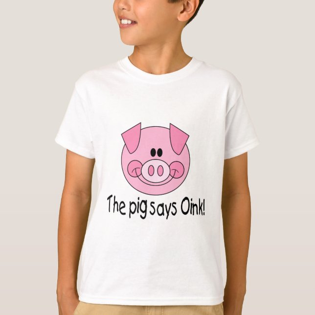 Pig Says Oink T-Shirt (Vorderseite)