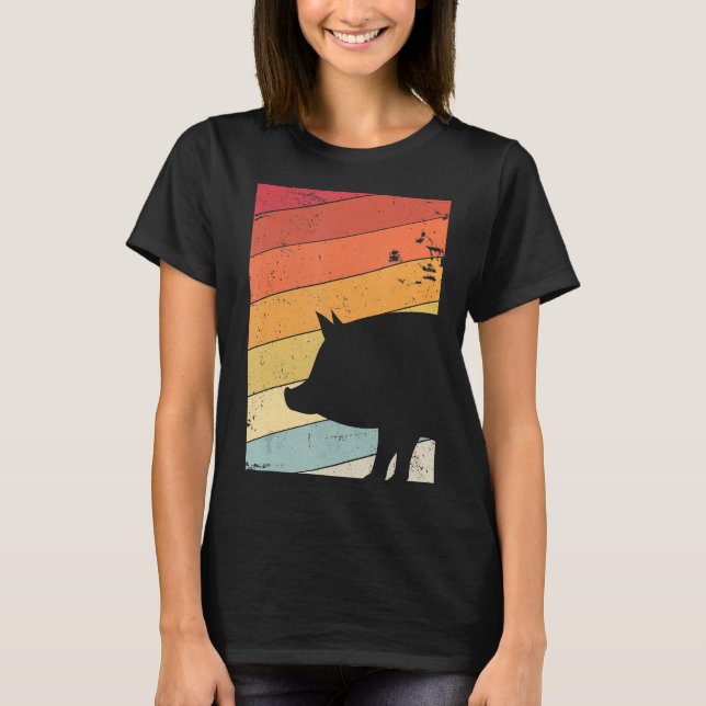 Pig Shirt Retro Style (Vorderseite)