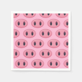 Pig Snout Geburtstagsparty Pink Funny Serviette