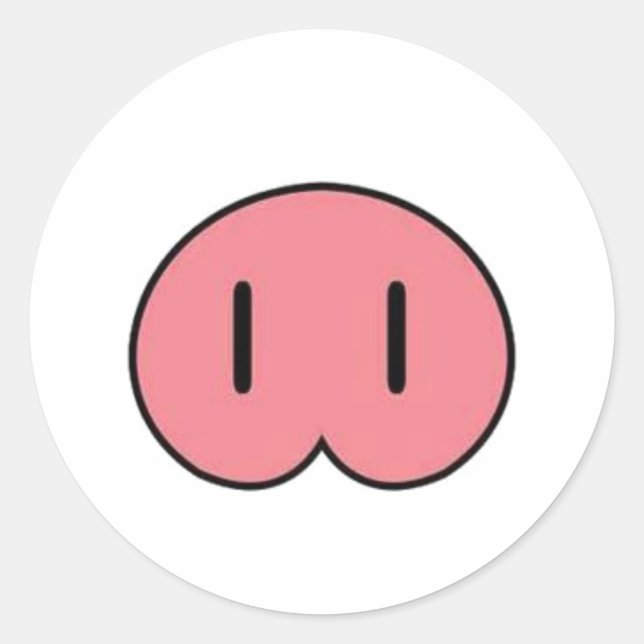 Pig Snout Sticker (Vorderseite)