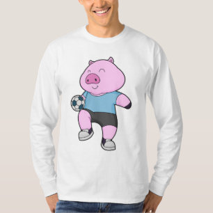 Pig Soccer Player Soccer T-Shirt