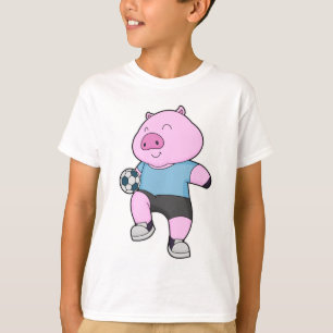 Pig Soccer Player Soccer T-Shirt
