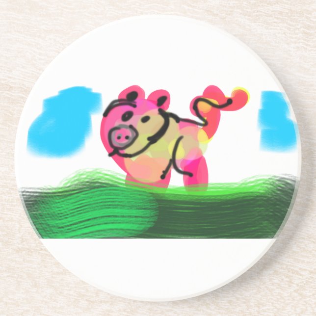 Pig spring  getränkeuntersetzer (Vorne)