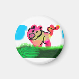 Pig spring magnet