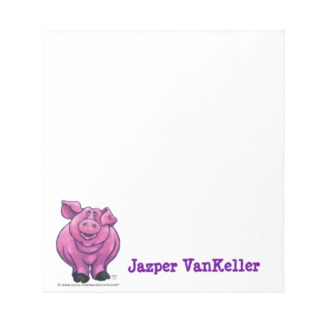 Pig Stationery Notizblock (Vorderseite)