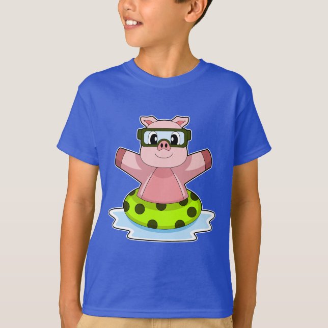 Pig Summer Lifebuoy T-Shirt (Vorderseite)