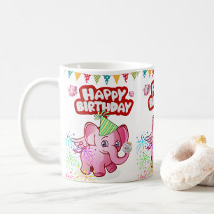 Pig Tasse Happy Birthday Tasse