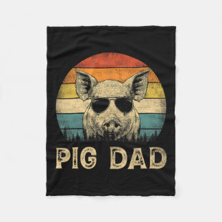 Pig Vater Pig liebt Daddy Vatertag Fleecedecke