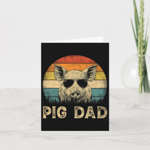Pig Vater Pig liebt Daddy Vatertag Karte