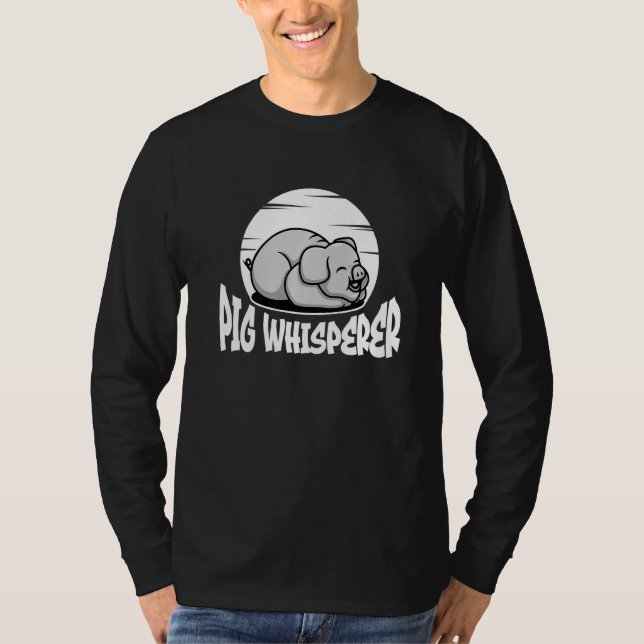 Pig Whisperer, Hog Lover, Cute Farmer, Funny Anima T-Shirt (Vorderseite)