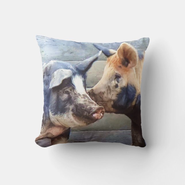 Pig Whisperer Kissen (Vorderseite)