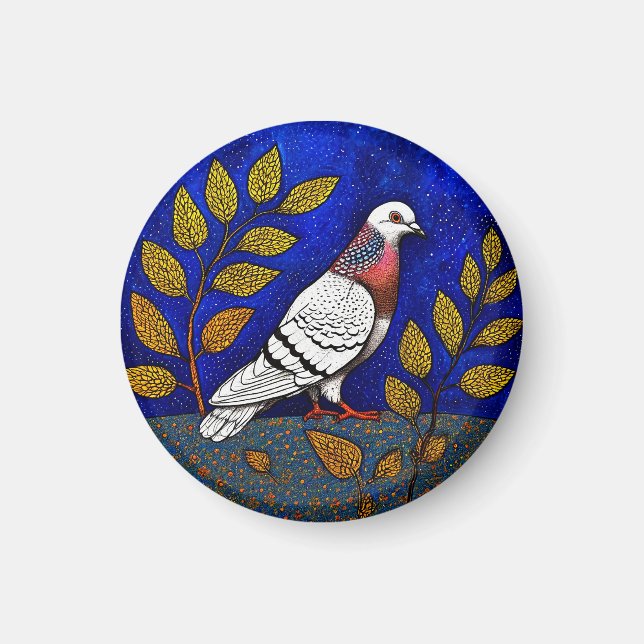 Pigeon-Abbildung Magnet (Vorne)