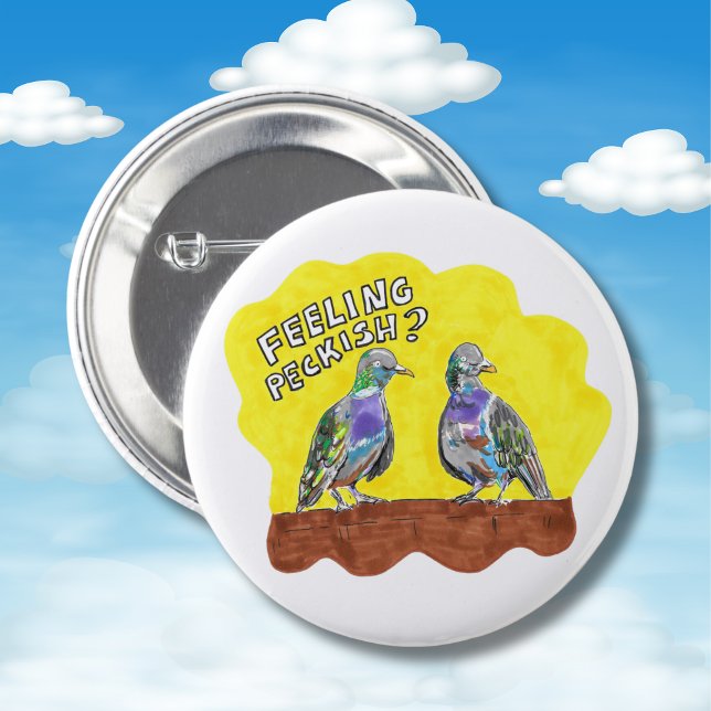 Pigeon Abzeichen Gefühl Fleckvogel Button-Taste Button (Von Creator hochgeladen)
