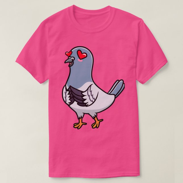 Pigeon Bird Columbidae Emoticon Taube 3 T-Shirt (Design vorne)