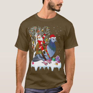 Pigeon Bird Lover Xmas Weihnachtsfeier T-Shirt