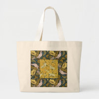 Pigeon Blue Yellow Fish Art Nouveau